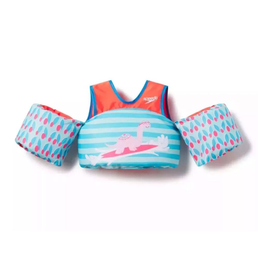 Speedo Splash Jammer Life Jacket Vest Kids Weight 33-55 lbs Dino, Puddle Jumper